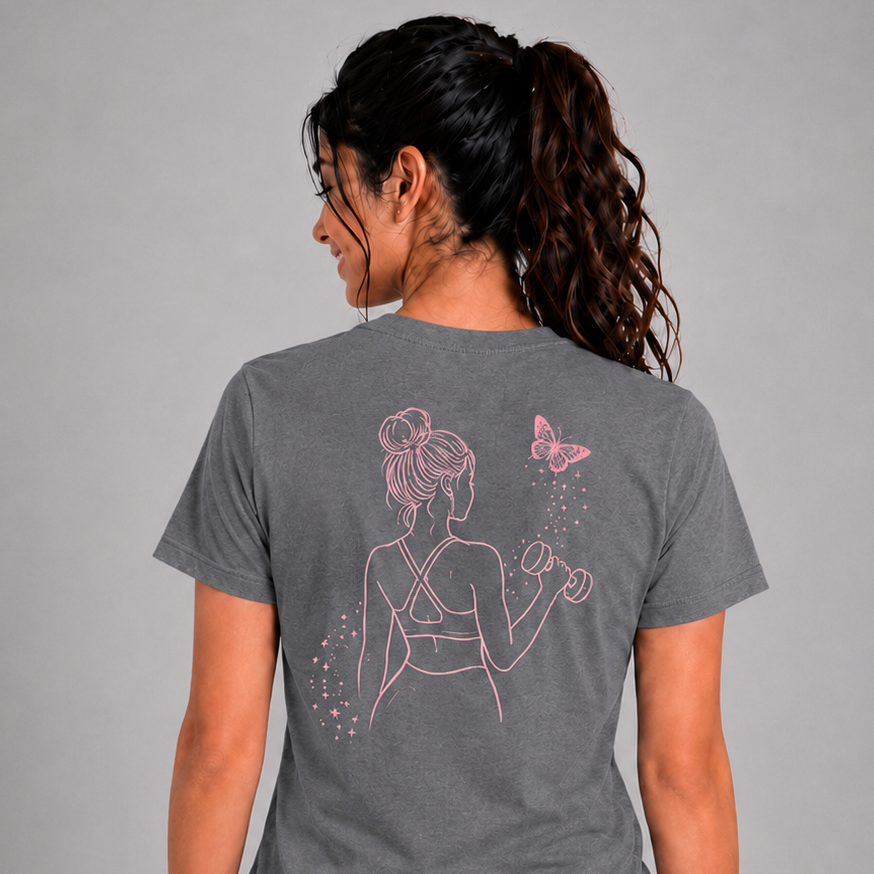 Butterfly Rise: Cotton Gym T-Shirt