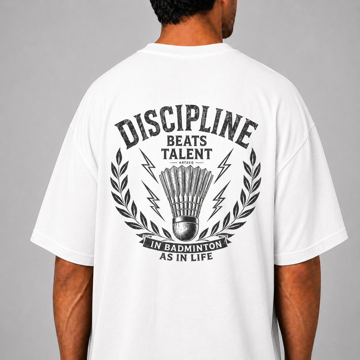 Discipline Code: Oversized Badminton T-Shirt