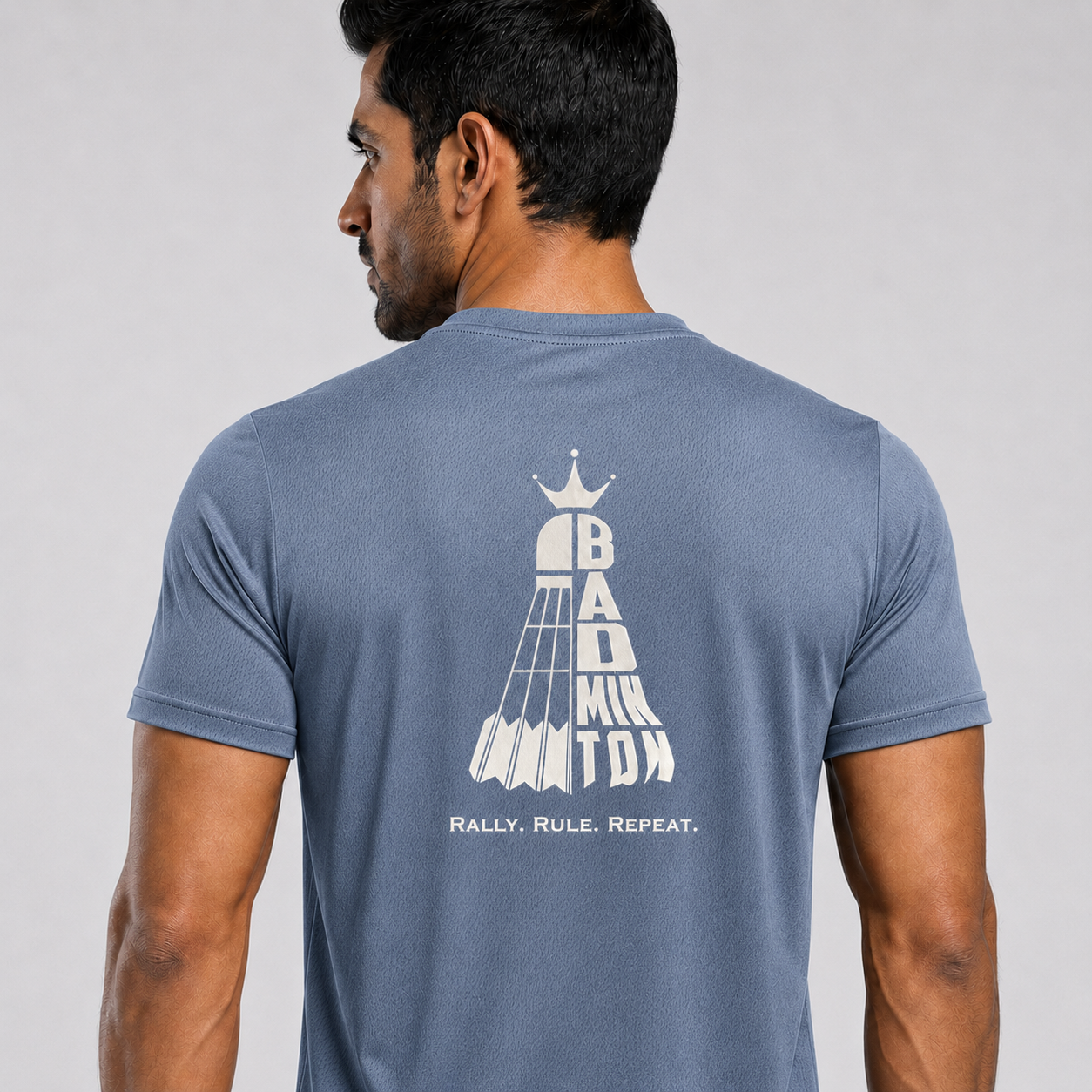 Rally Ruler: Dry-Fit Badminton T-Shirt
