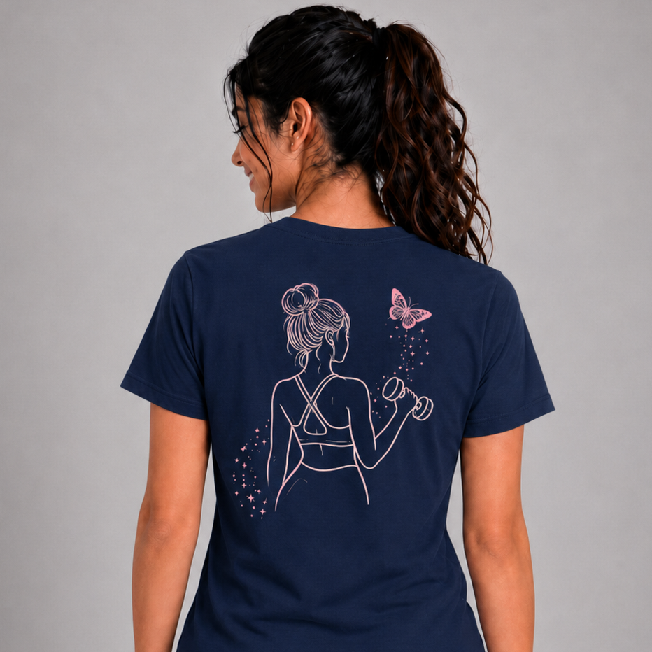 Butterfly Rise: Cotton Gym T-Shirt
