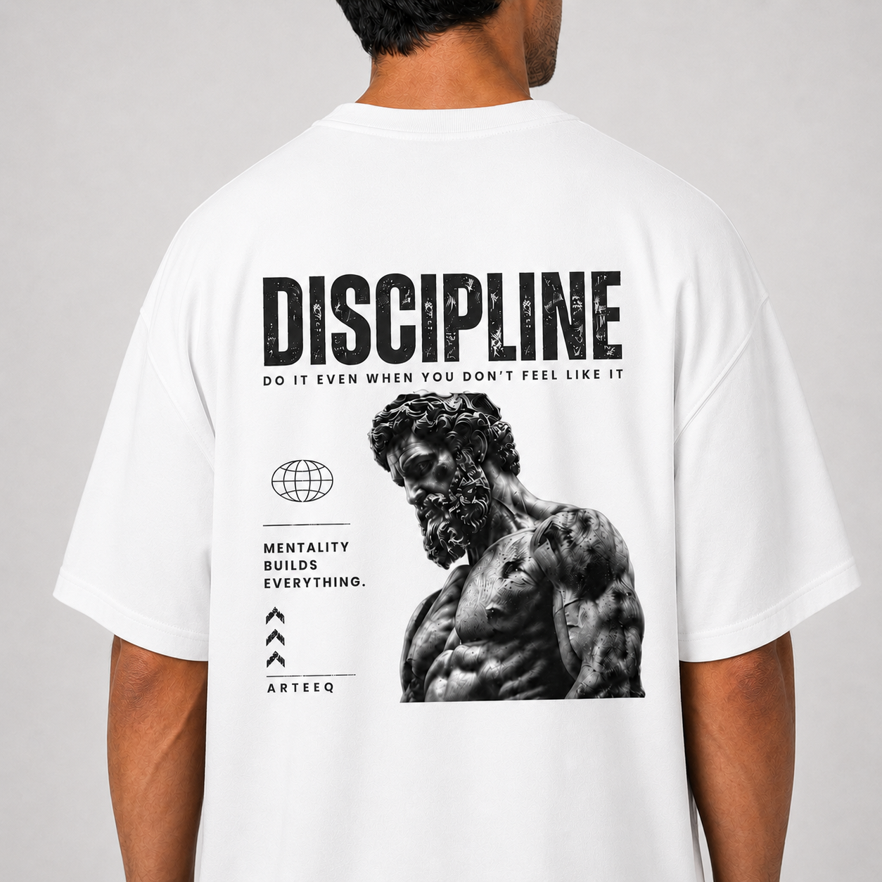 Discipline Driven: Oversized Gym T-Shirt