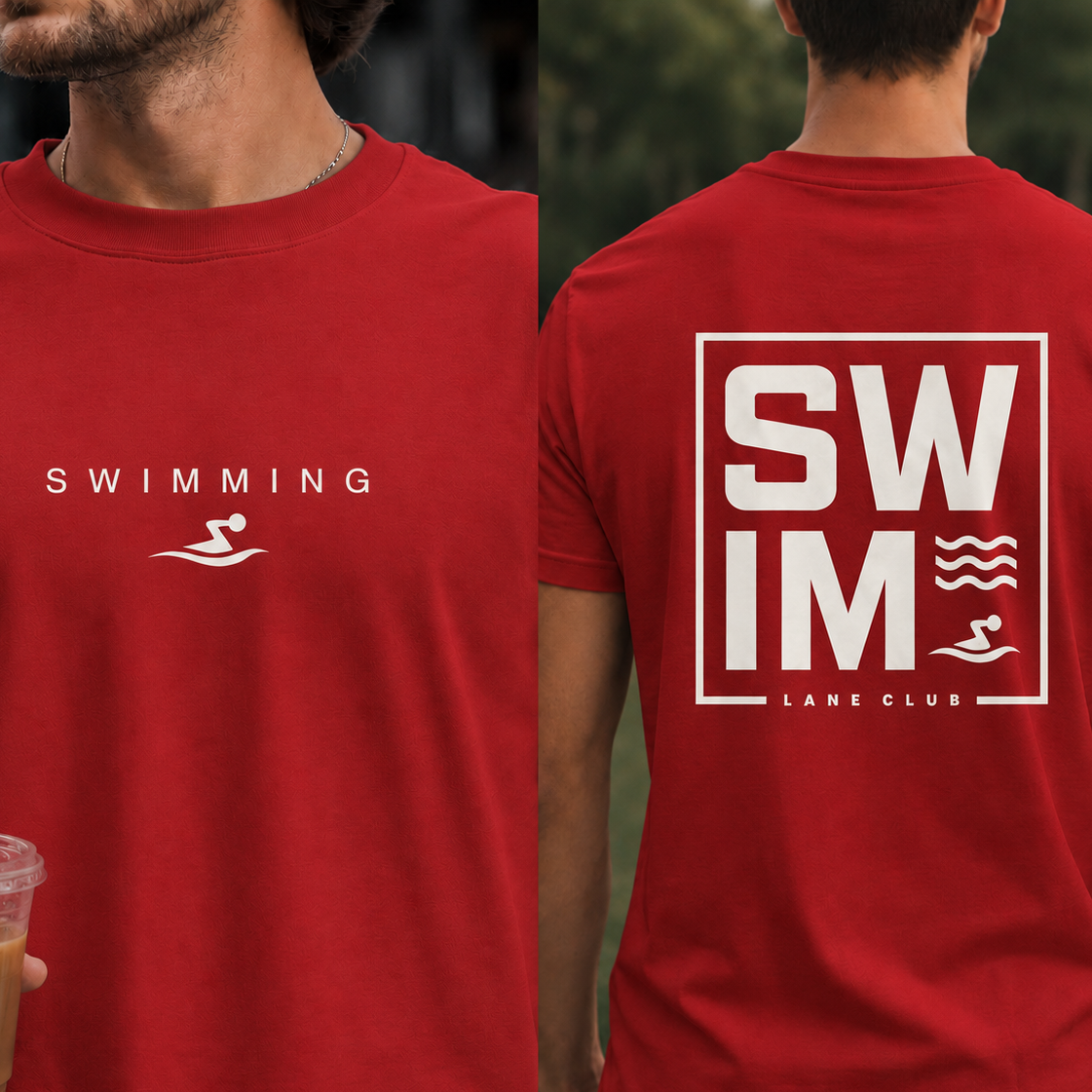 Swim Lane Club: Cotton Swimming T-Shirt
