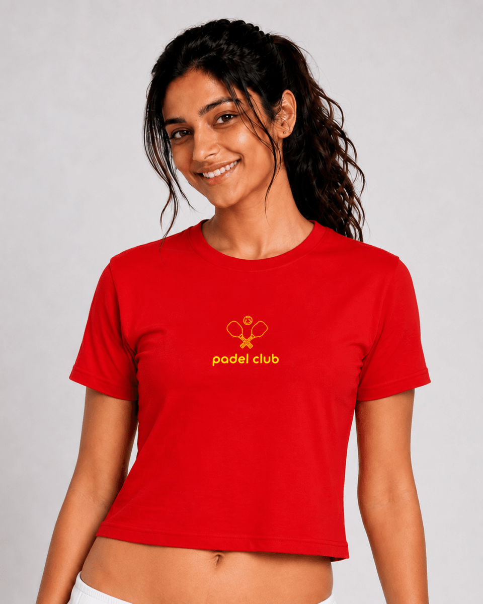 Paddle Club: Cotton Crop Pickle Ball T-Shirt | Cotton | Arteeq
