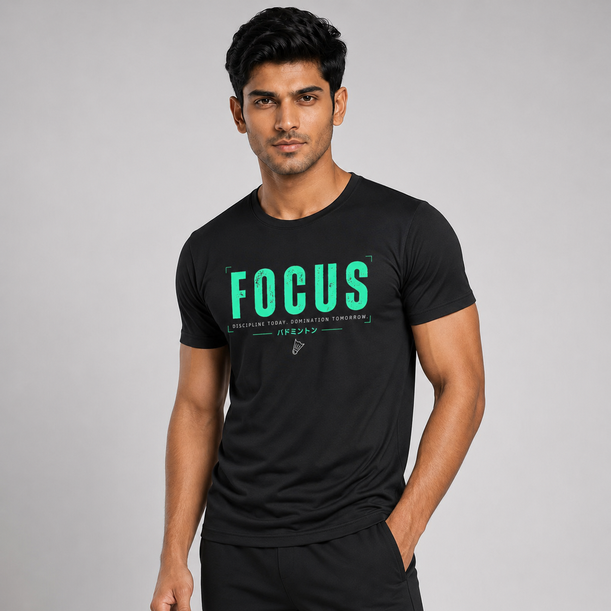 Focus Dominate: Dry-fit Badminton T-Shirt