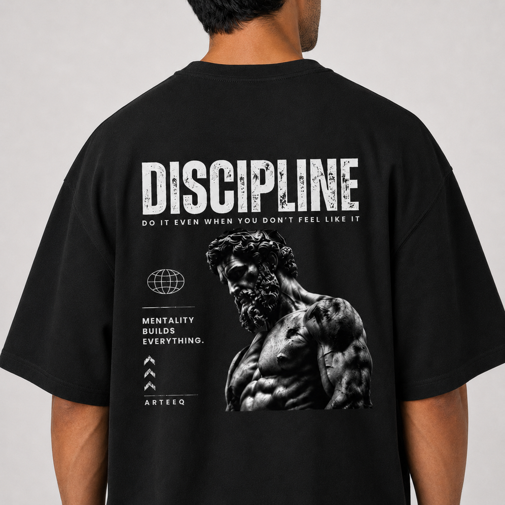 Discipline Driven: Oversized Gym T-Shirt