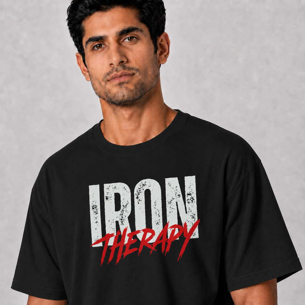 Iron Therapy: Oversized Gym T-Shirt