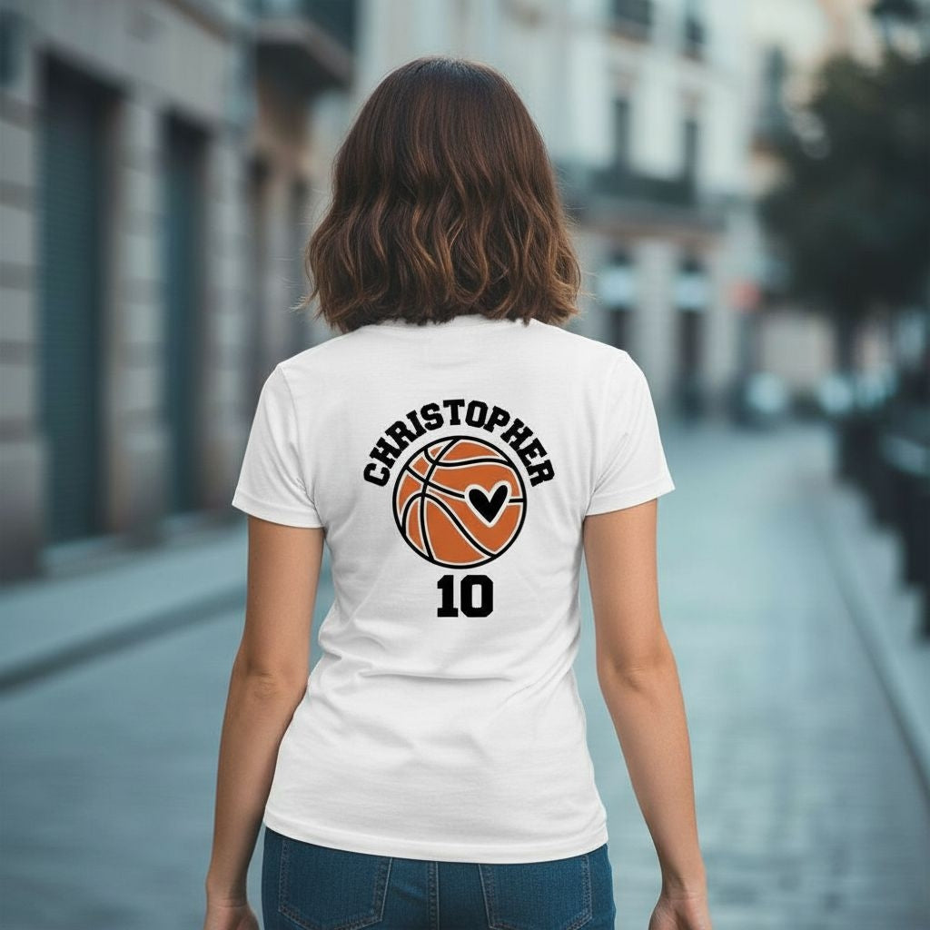 Basketball Girl Cotton T-shirt