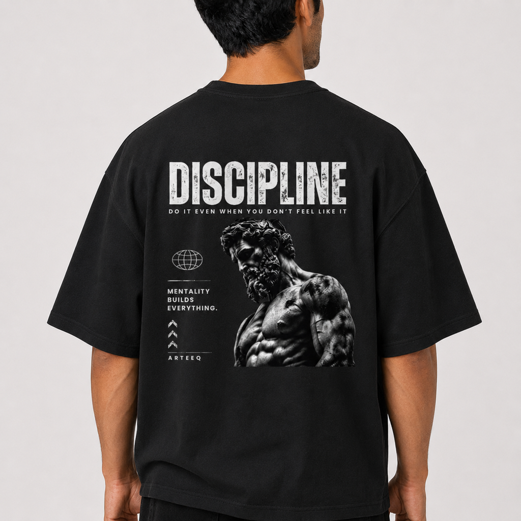 Discipline Driven: Oversized Gym T-Shirt