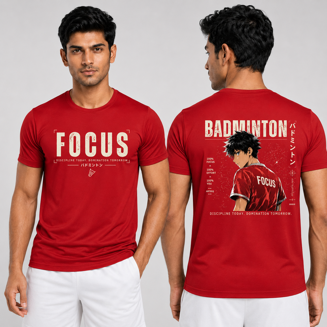 Focus Dominate: Dry-fit Badminton T-Shirt