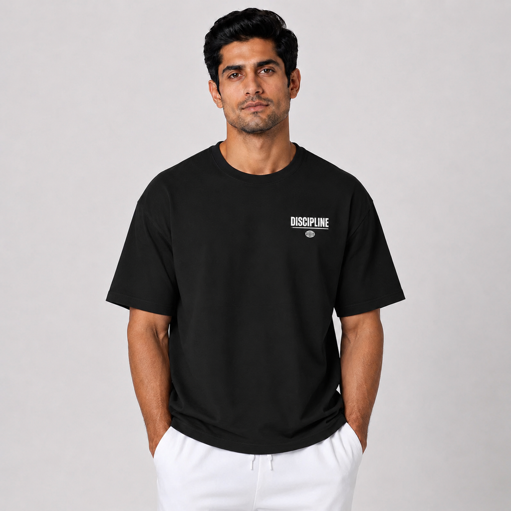 Discipline Driven: Oversized Gym T-Shirt