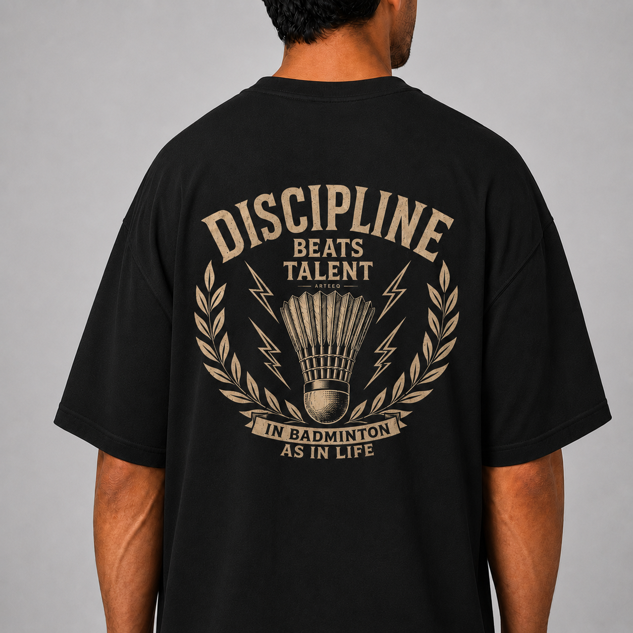 Discipline Code: Oversized Badminton T-Shirt