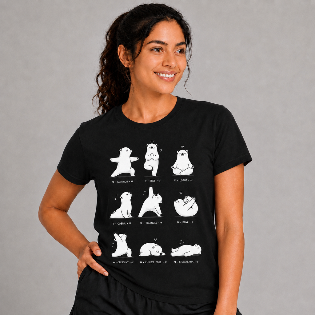 Paws & Poses: Cotton Yoga T-Shirt