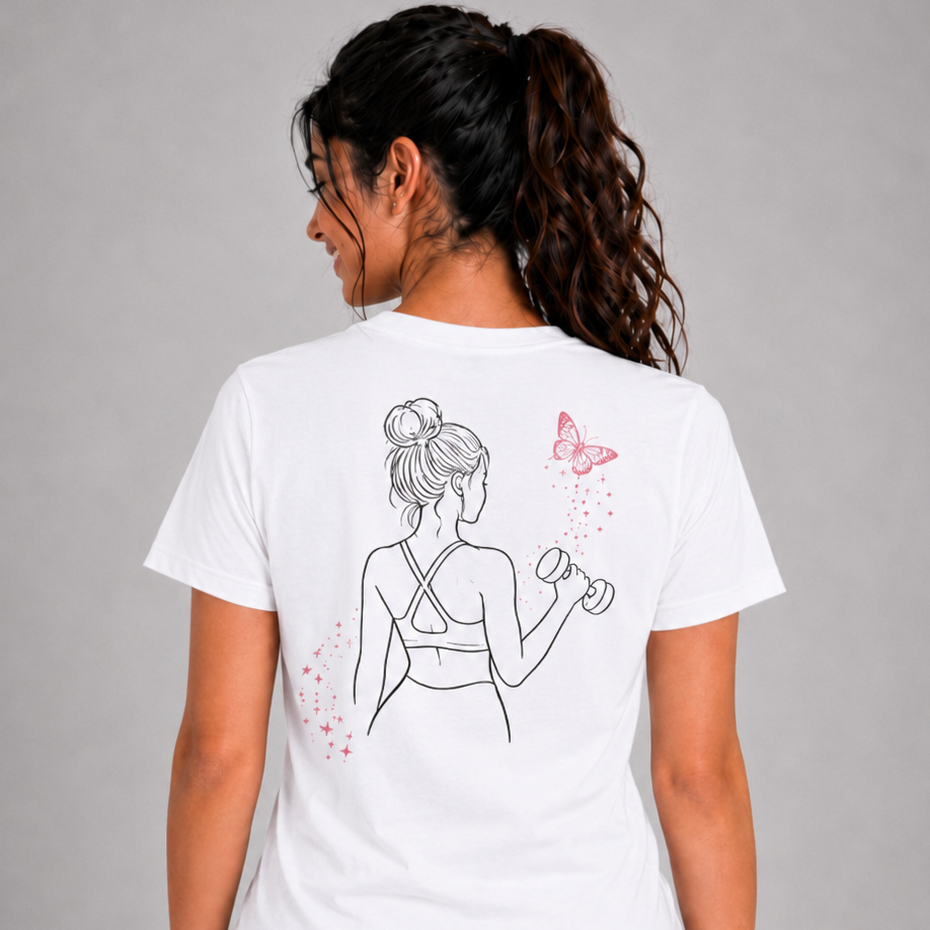 Butterfly Rise: Cotton Gym T-Shirt