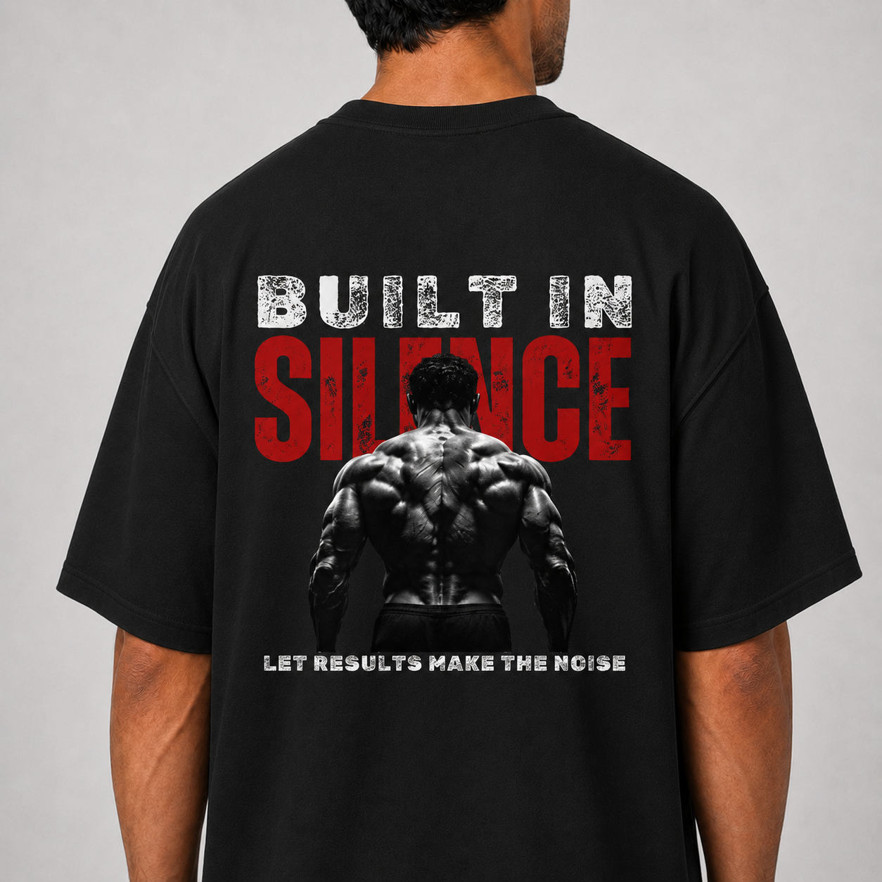 Built in Silence: Oversized Gym T-Shirt