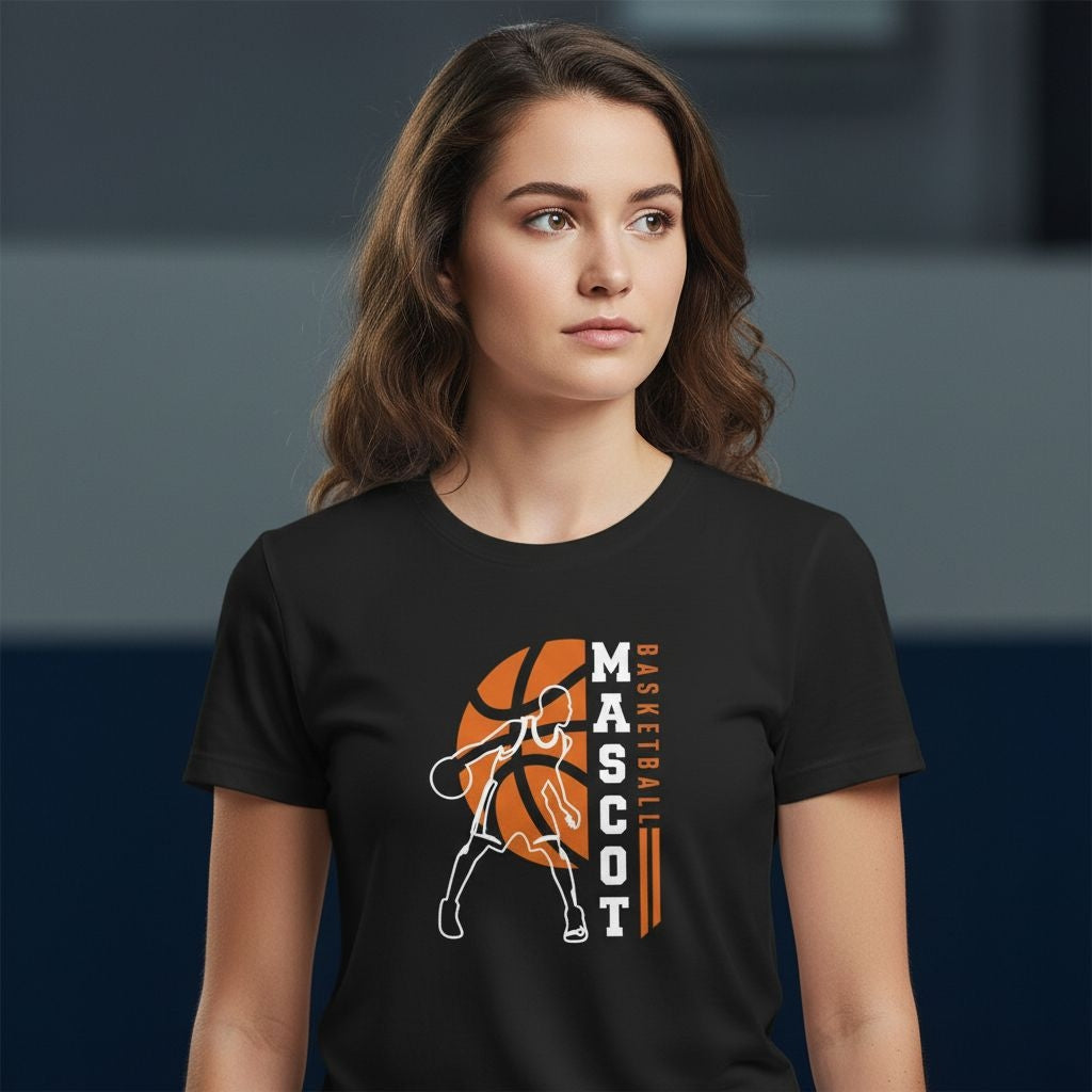 Mascot Unisex Basketball Cotton T-shirt