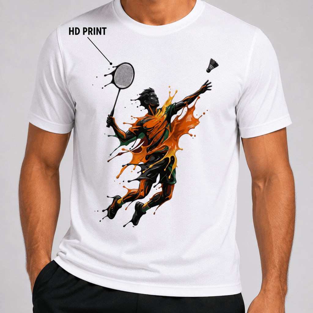 Paint Smash: Dry-fit Badminton T-Shirt | Dry-fit | Arteeq