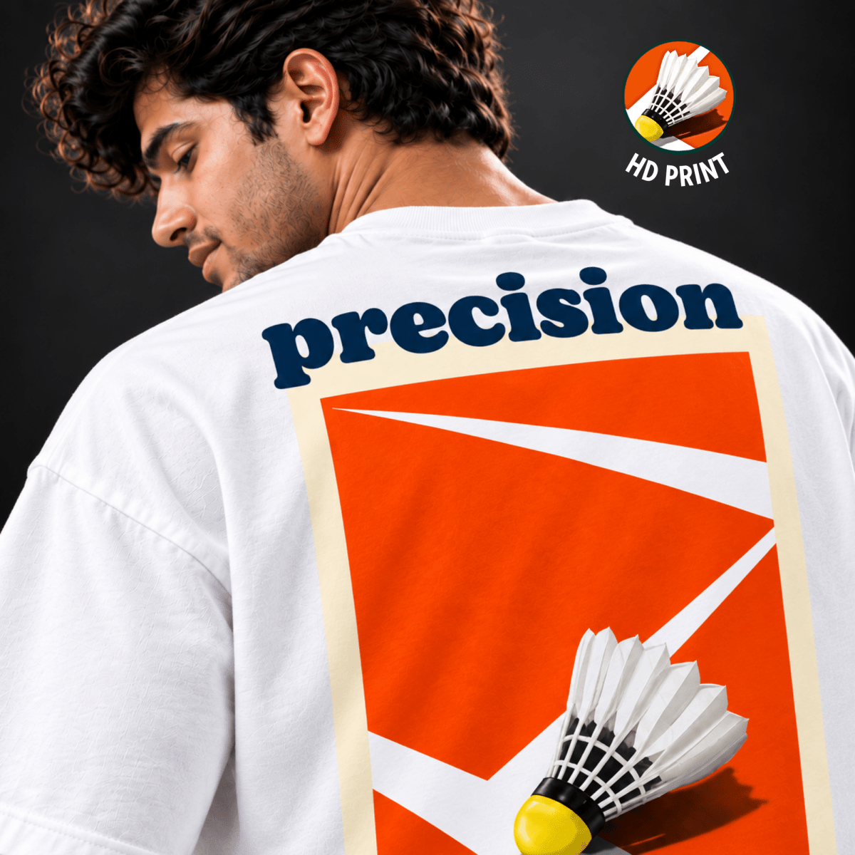 Precision Play: Oversized Badminton T-Shirt | Oversized | Arteeq