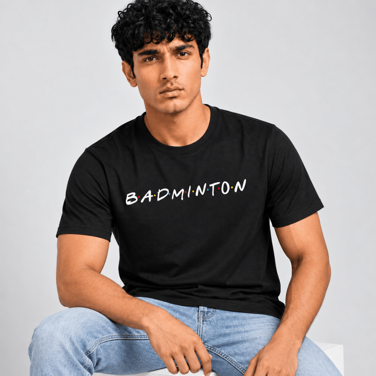 Badminton Doodle: Cotton Badminton T-Shirt | Cotton | Arteeq