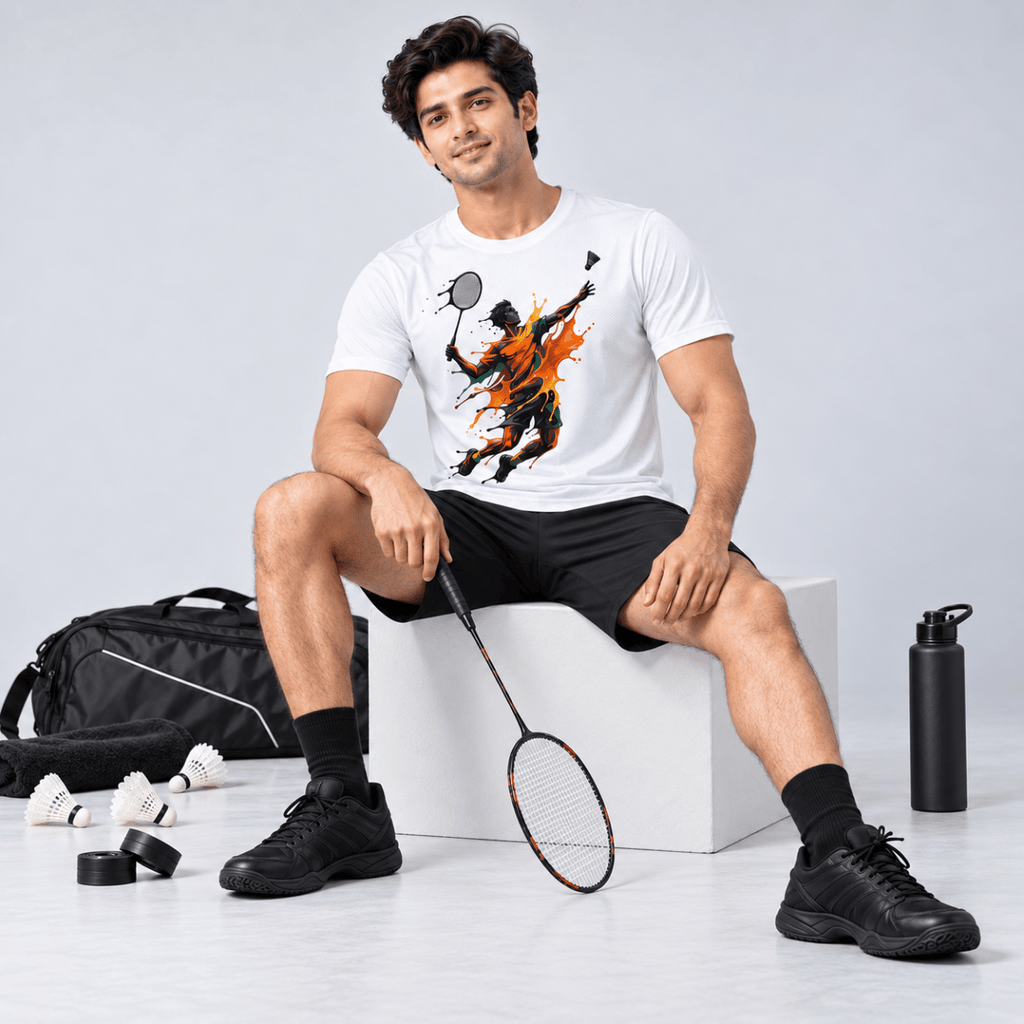 Paint Smash: Dry-fit Badminton T-Shirt | Dry-fit | Arteeq