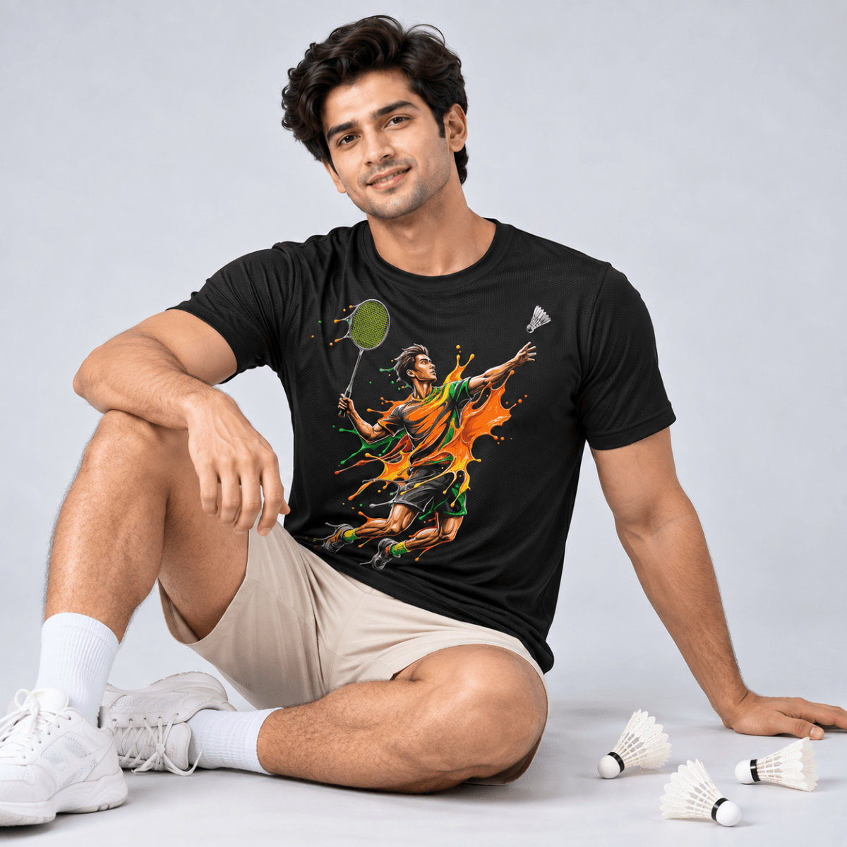 Paint Smash: Dry-fit Badminton T-Shirt | Dry-fit | Arteeq