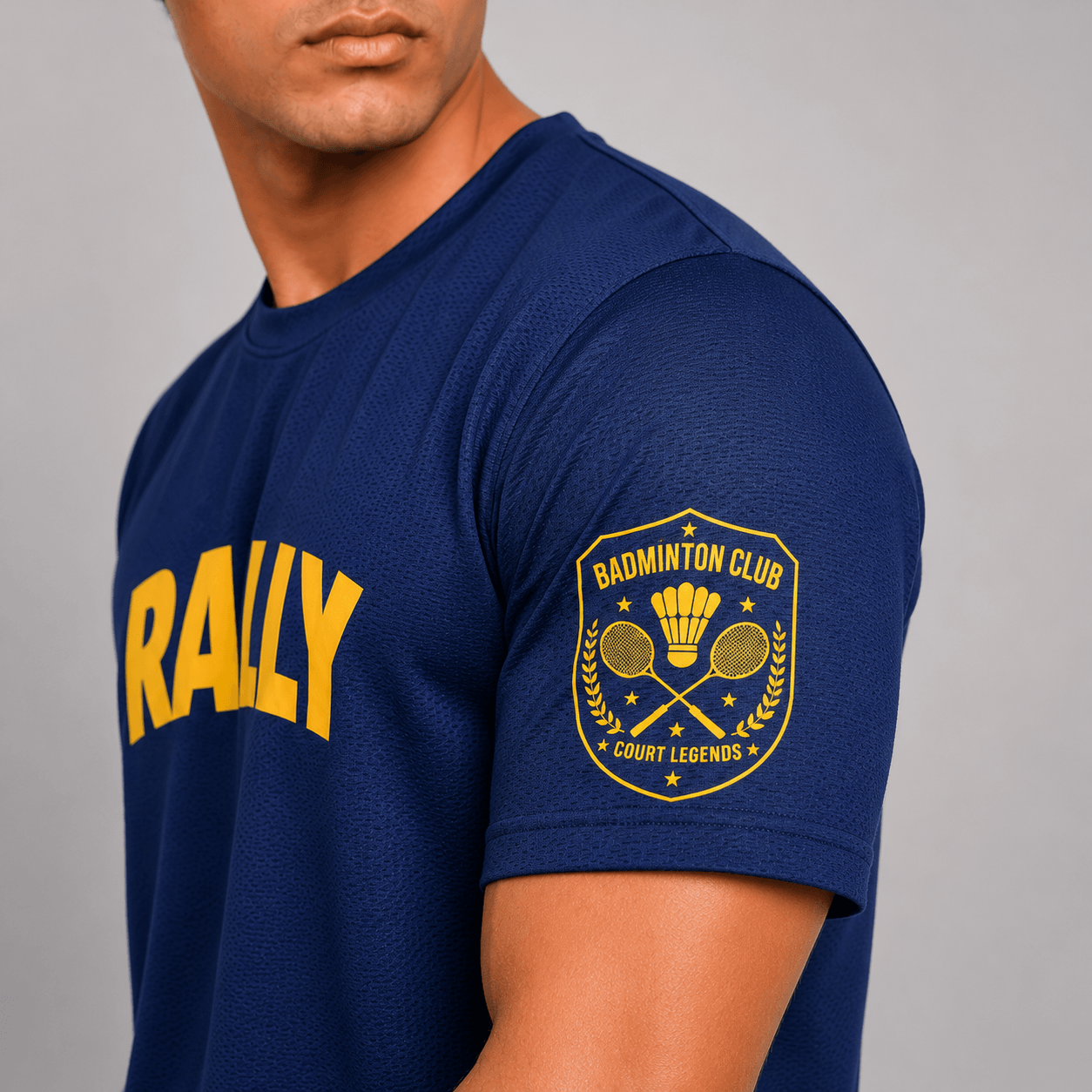 Rally Rebel: Dry-fit Badminton T-Shirt