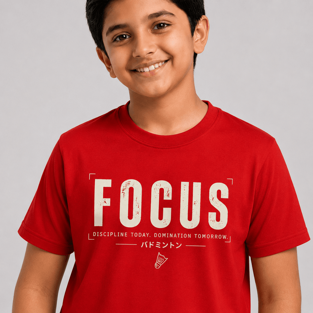 Focus Dominate: Cotton Badminton T-Shirt