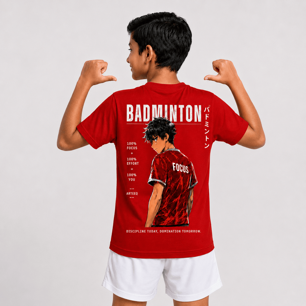 Focus Dominate: Cotton Badminton T-Shirt