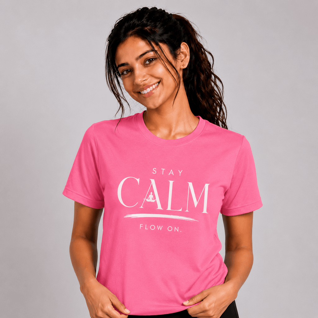 Calm Aura: Cotton Yoga T-Shirt