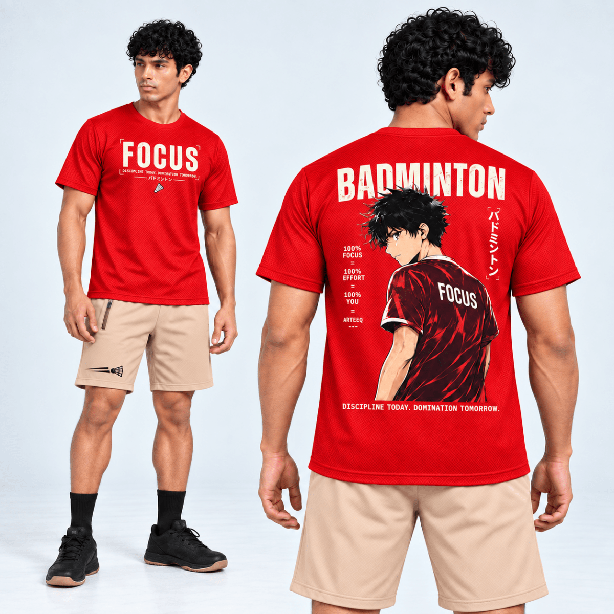 Focus Dominate: Dry-fit Badminton T-Shirt | Dry-fit | Arteeq