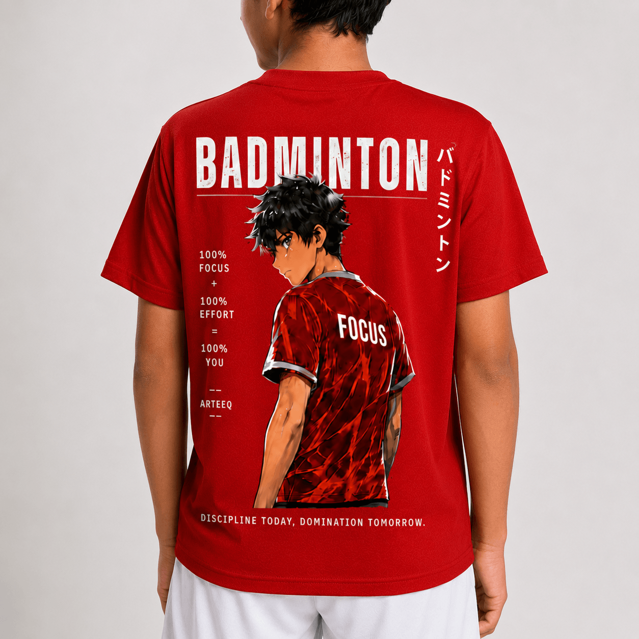 Focus Dominate: Cotton Badminton T-Shirt