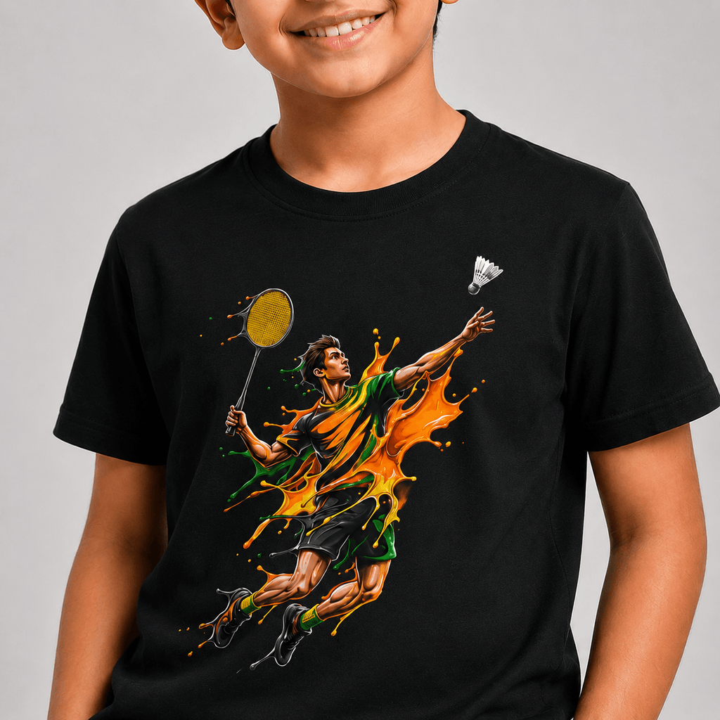 Paint Smash: Cotton Badminton T-Shirt