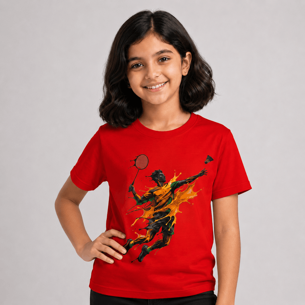 Paint Smash: Cotton Badminton T-Shirt