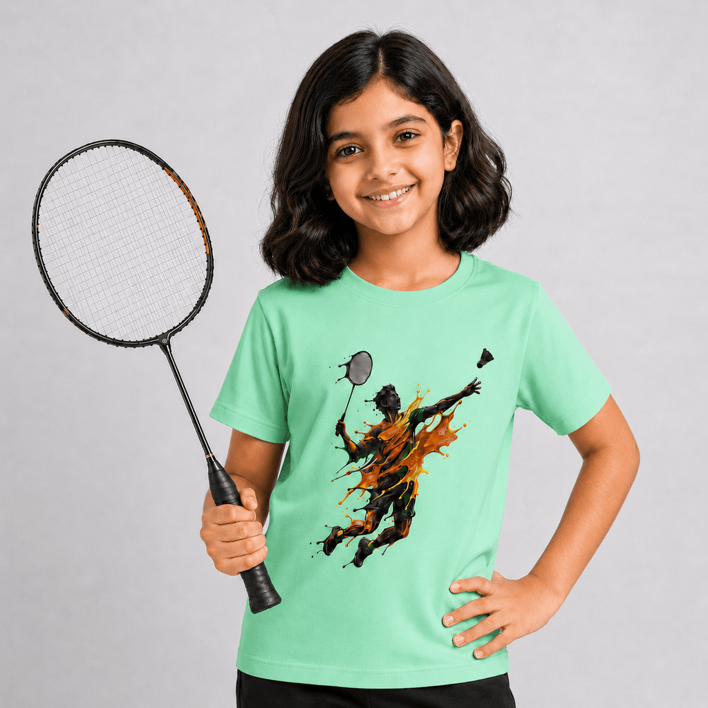 Paint Smash: Cotton Badminton T-Shirt