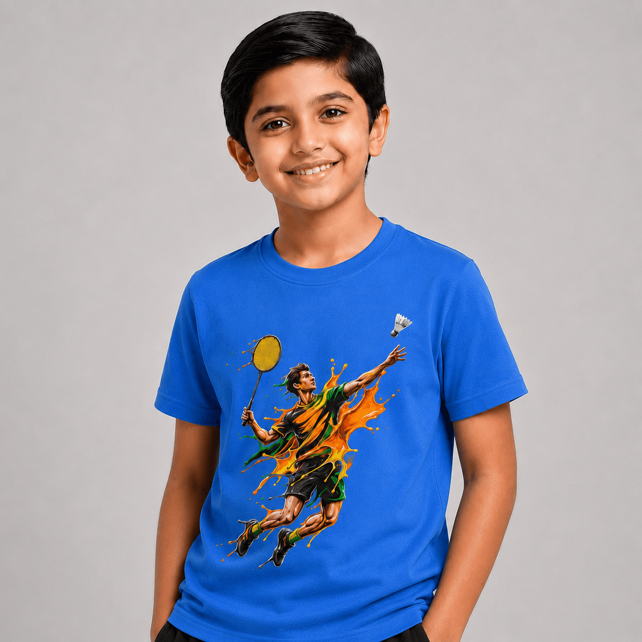 Paint Smash: Cotton Badminton T-Shirt
