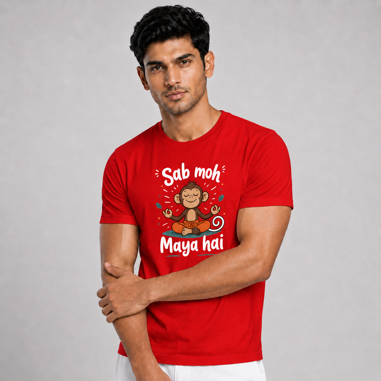 Sab Moh Maya Hai: Cotton Yoga T-Shirt