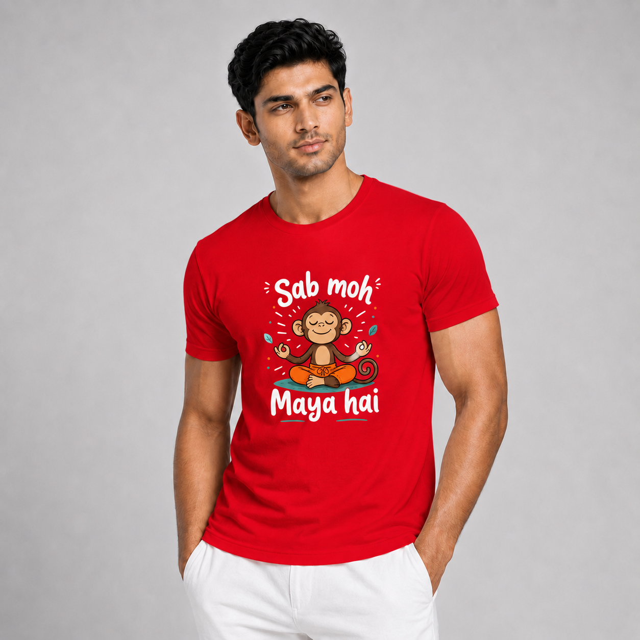 Sab Moh Maya Hai: Cotton Yoga T-Shirt