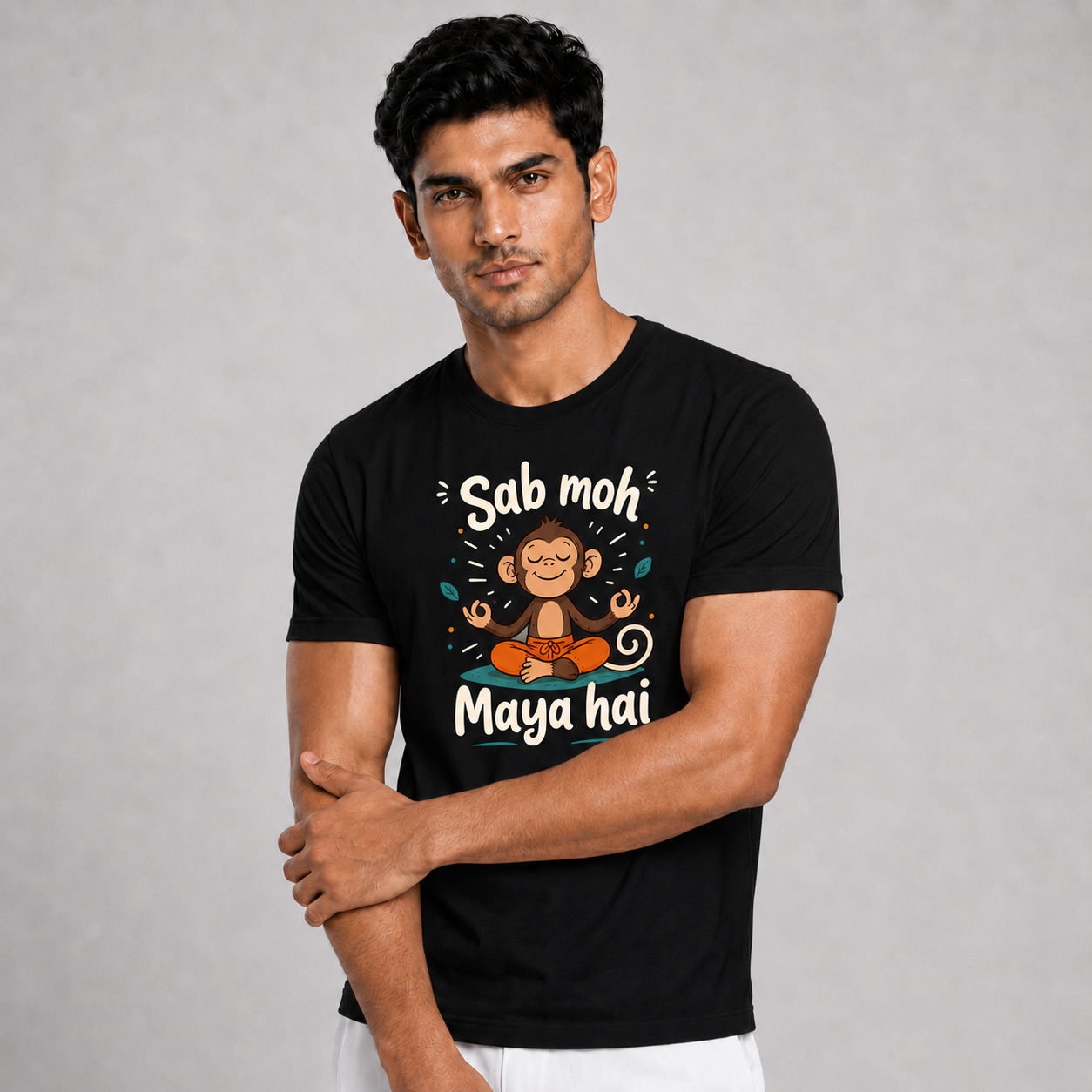 Sab Moh Maya Hai: Cotton Yoga T-Shirt