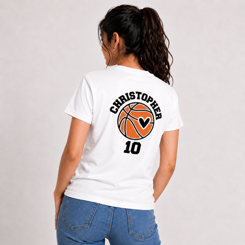 Christopher 10: Cotton Basketball T-Shirt