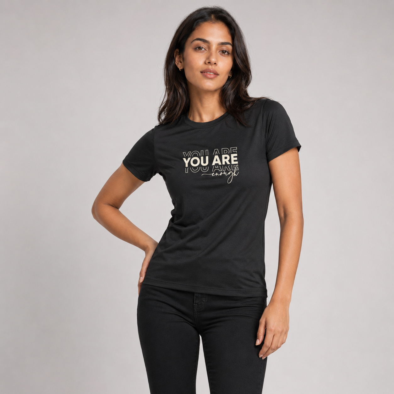 You are Enough: Dry-fit Activewear T-Shirt