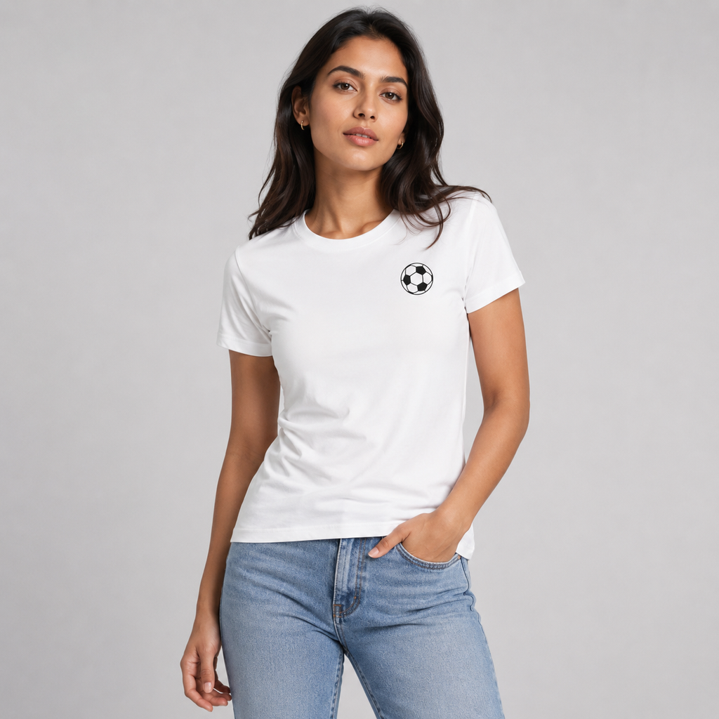 Soccer Doodle: Cotton Football T-Shirt