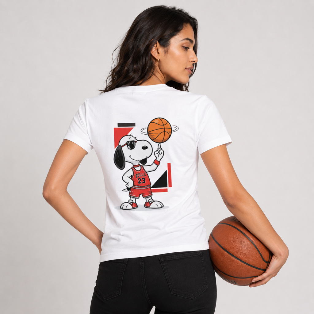 Snoopy: Dry-fit Basketball T-Shirt
