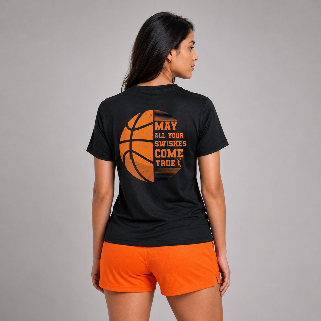 Fire Basketball: Dry-fit Basketball T-Shirt