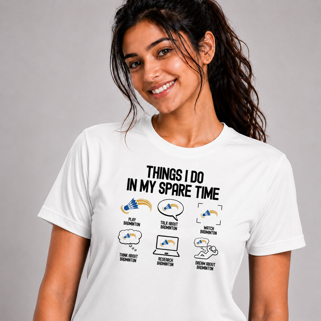 Spare Time: Dry-fit Badminton T-Shirt