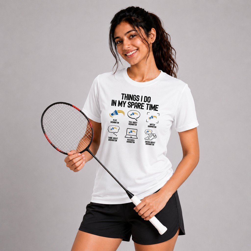 Spare Time: Dry-fit Badminton T-Shirt