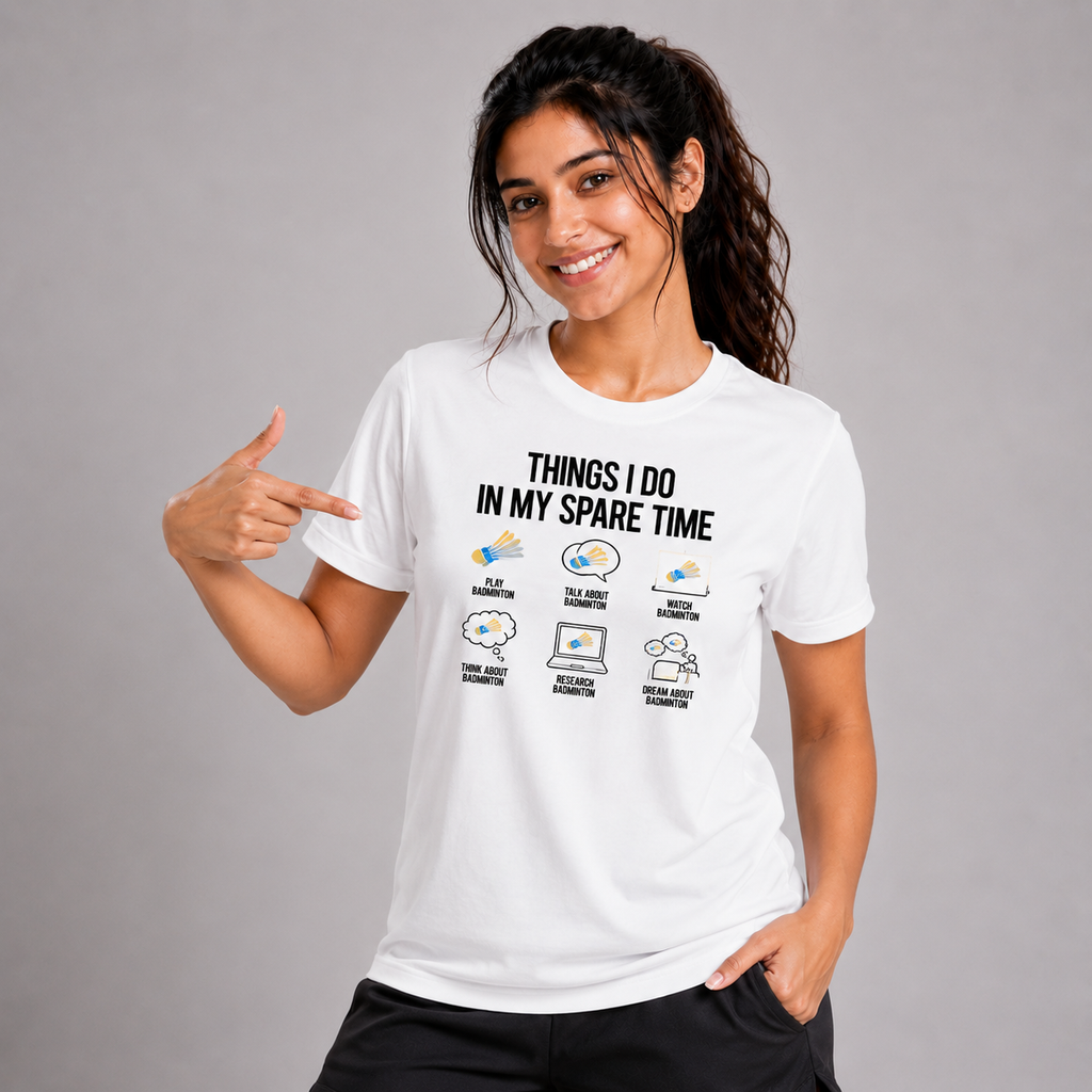 Spare Time: Dry-fit Badminton T-Shirt