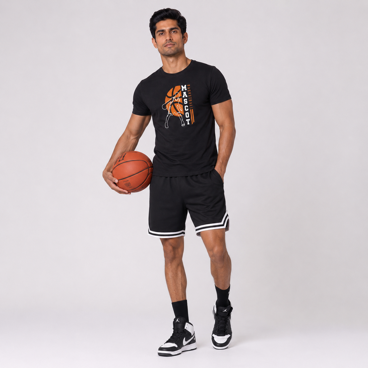 Mascot: Cotton Basketball T-Shirt