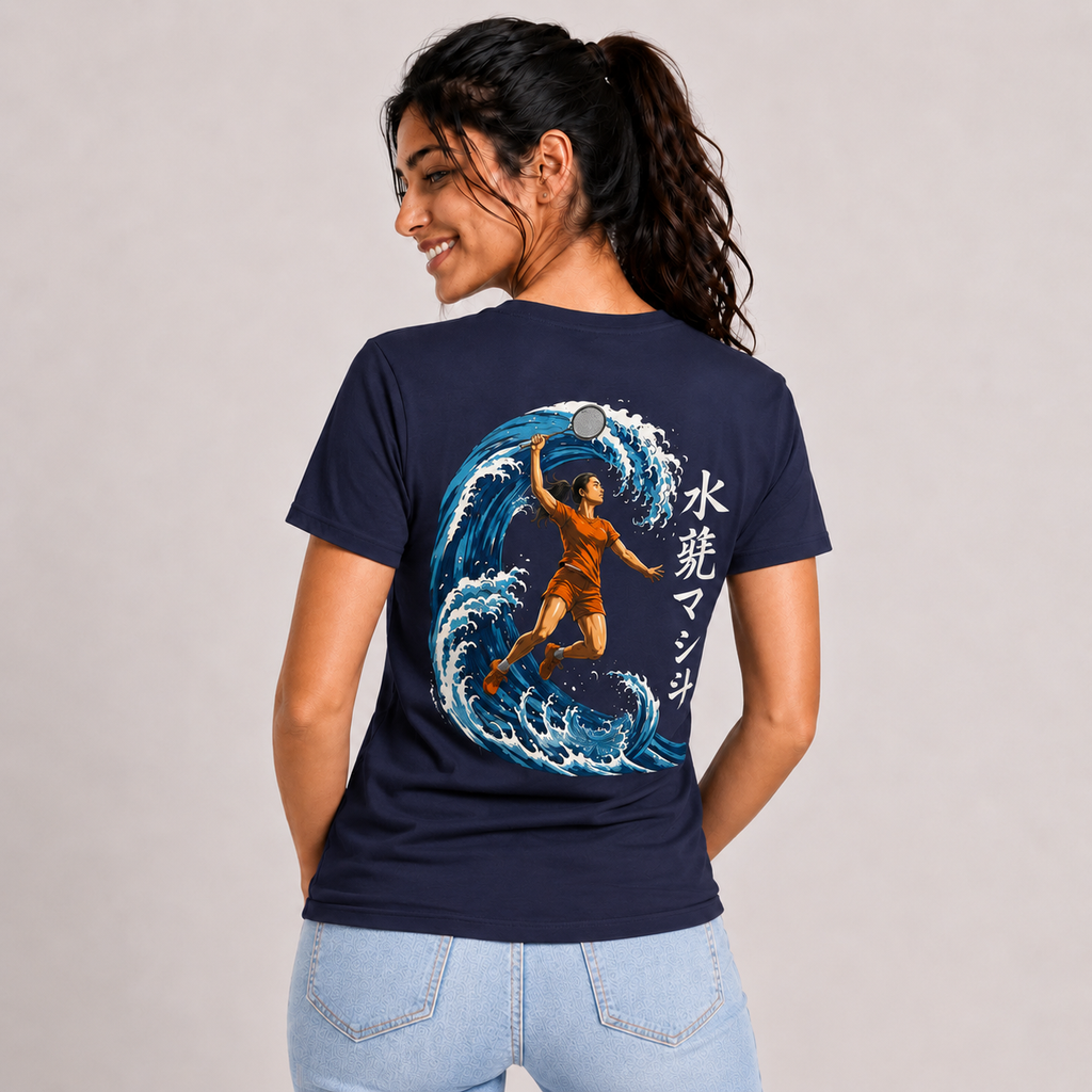 Water Anime: Cotton Badminton T-Shirt