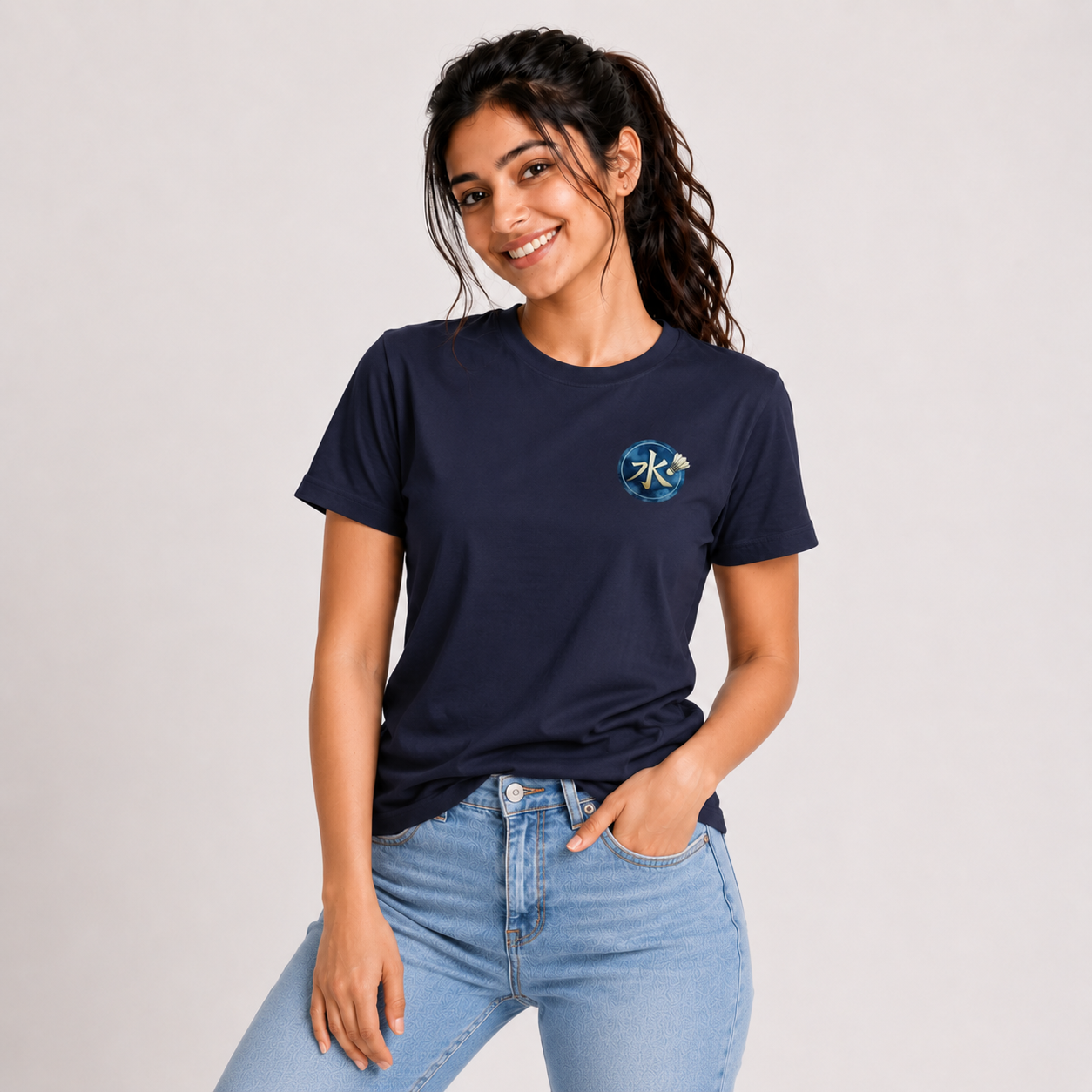 Water Anime: Cotton Badminton T-Shirt