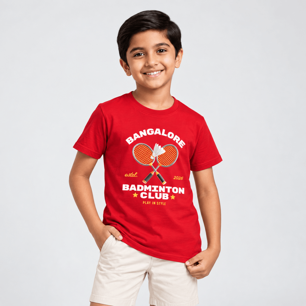 Bangalore Club: Cotton Badminton T-Shirt | Cotton | Arteeq
