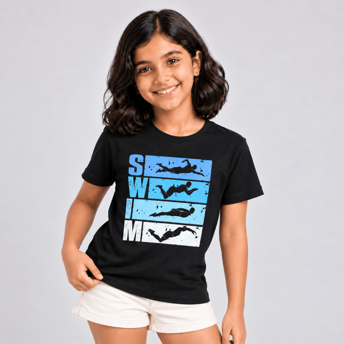 Swim Figures: Cotton Swimming T-Shirt | Cotton | Arteeq